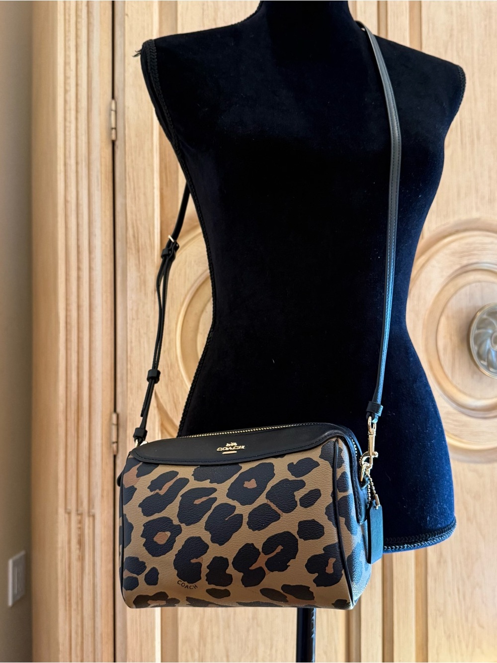 Coach Bennett Leopard Print Crossbody Bag